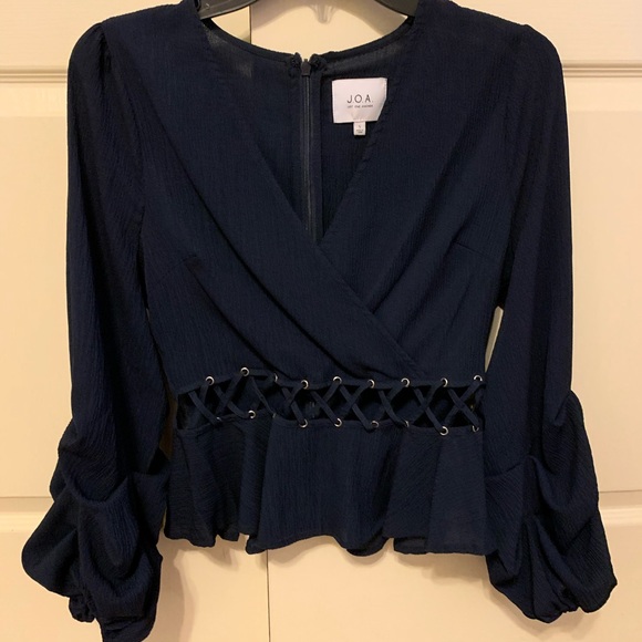 JOA Navy long sleeve top - Picture 2 of 3